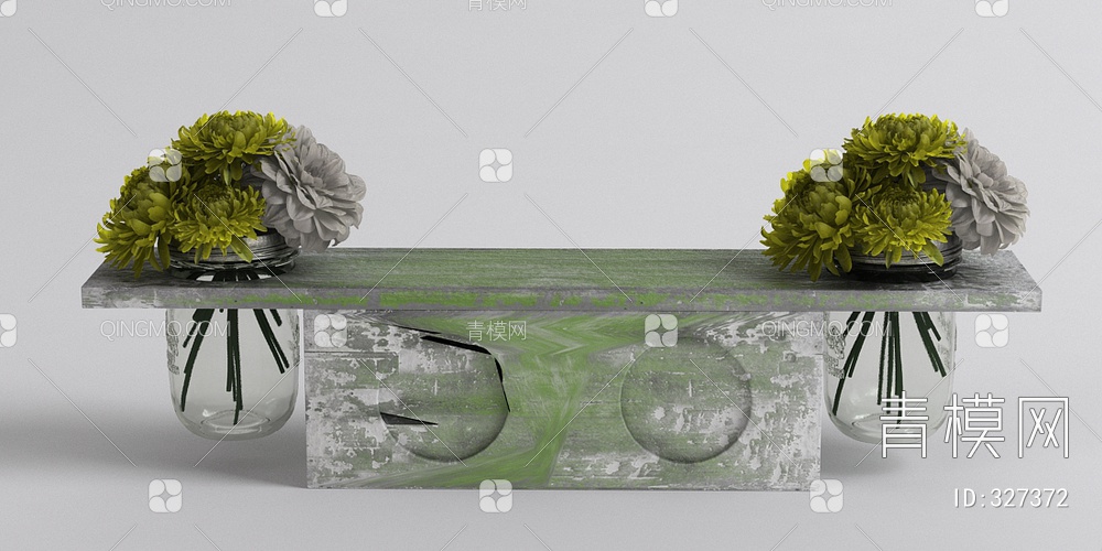 室内花盆3D模型下载【ID:327372】