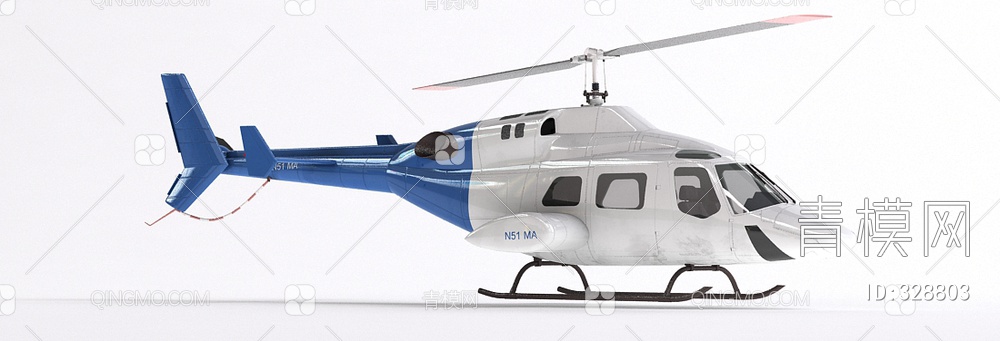 直升机3D模型下载【ID:328803】