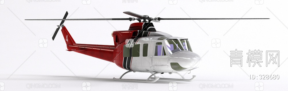 直升机3D模型下载【ID:328680】