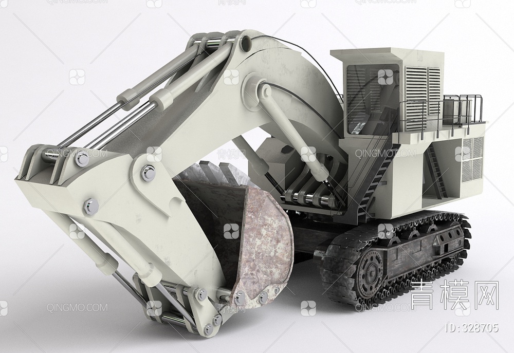 机械车挖掘机3D模型下载【ID:328705】