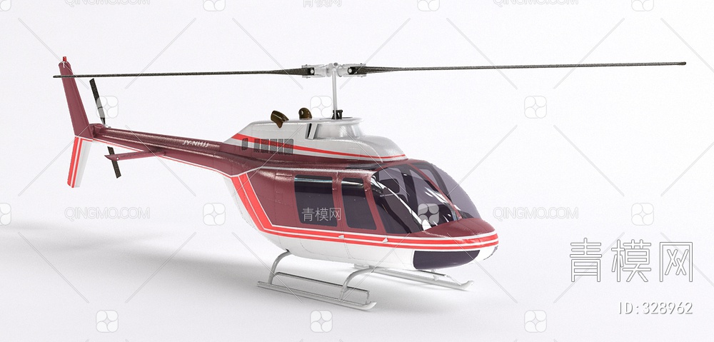 直升机3D模型下载【ID:328962】