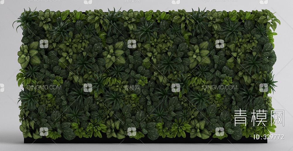 植物墙3D模型下载【ID:329772】
