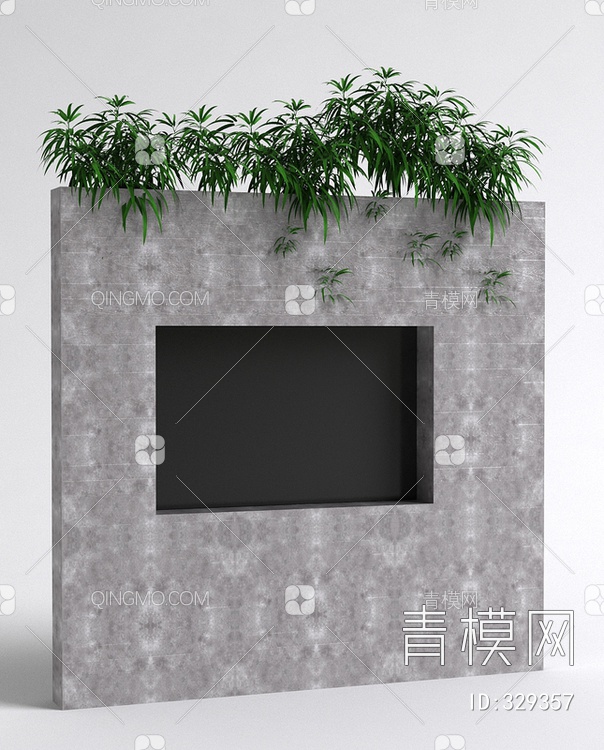 2017年款植物墙3D模型下载【ID:329357】