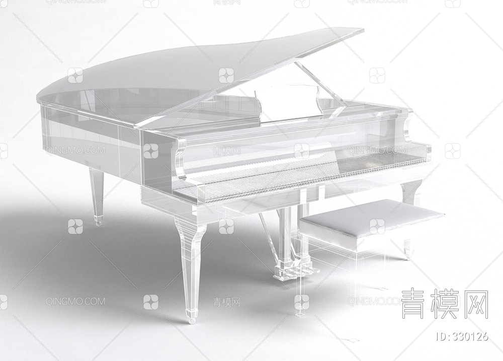 钢琴3D模型下载【ID:330126】