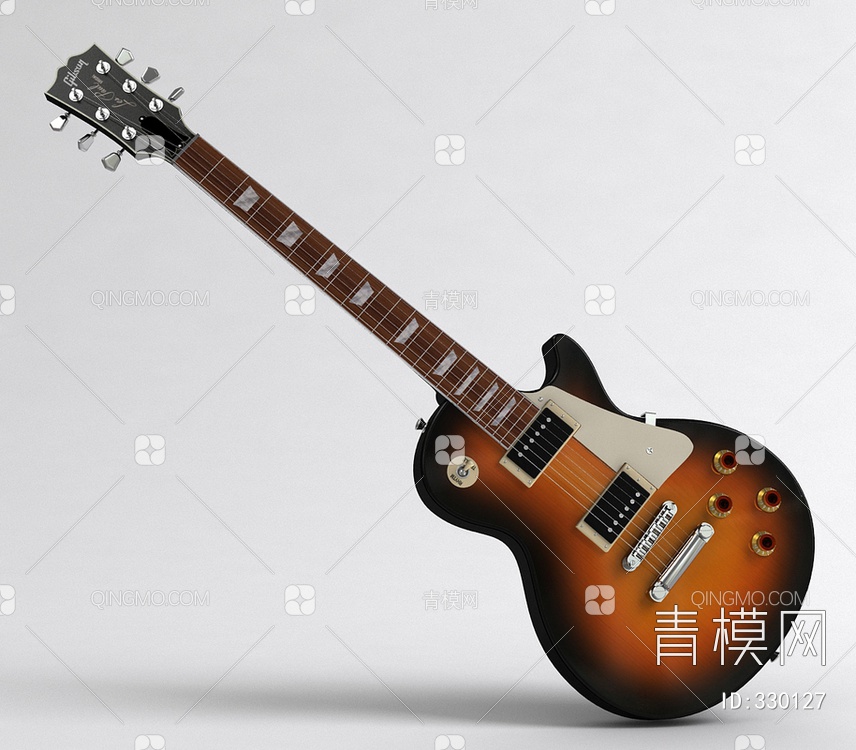 电吉他3D模型下载【ID:330127】