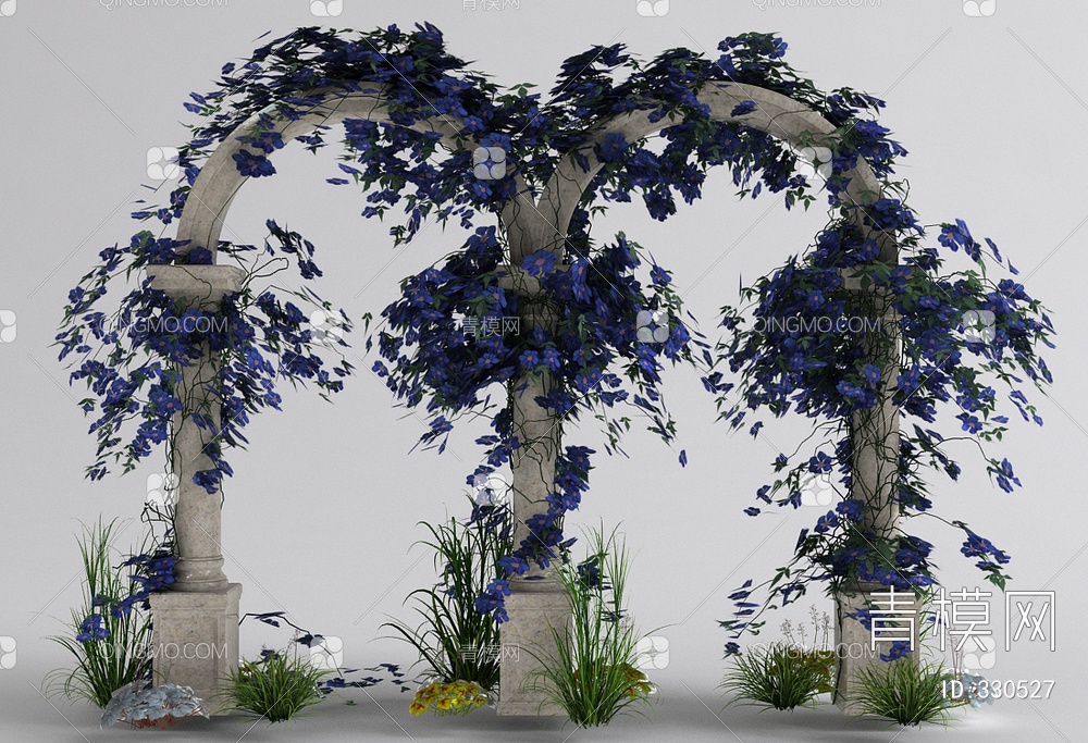 植物墙3D模型下载【ID:330527】