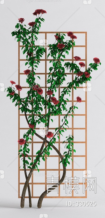 植物墙3D模型下载【ID:330525】