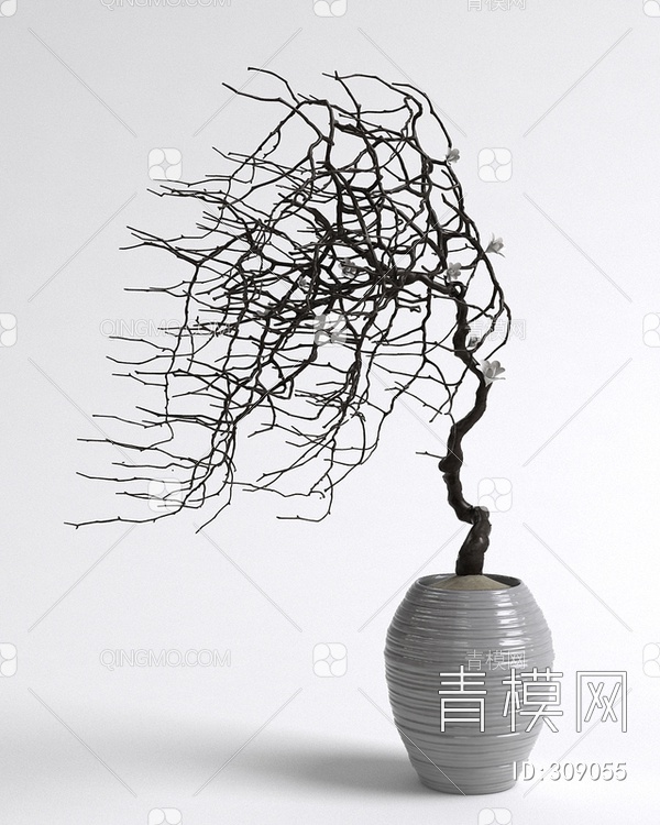 瓷器花瓶3D模型下载【ID:309055】