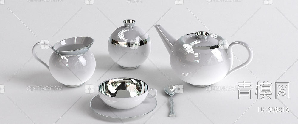 茶具3D模型下载【ID:308816】