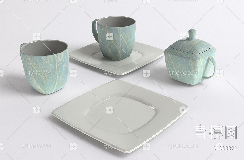 茶具3D模型下载【ID:308893】