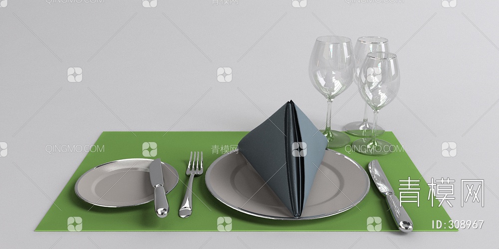 餐具3D模型下载【ID:308967】