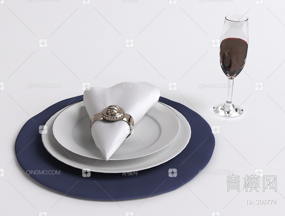 餐具3D模型下载【ID:308774】