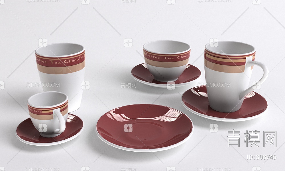茶具3D模型下载【ID:308745】