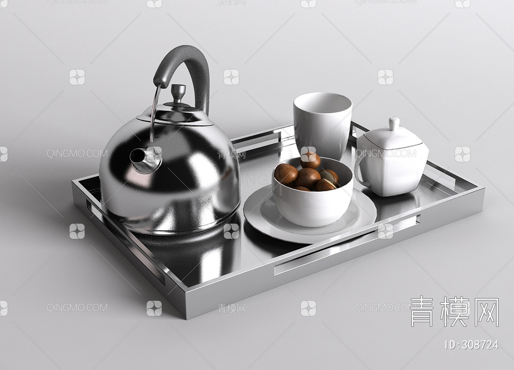 茶具3D模型下载【ID:308724】