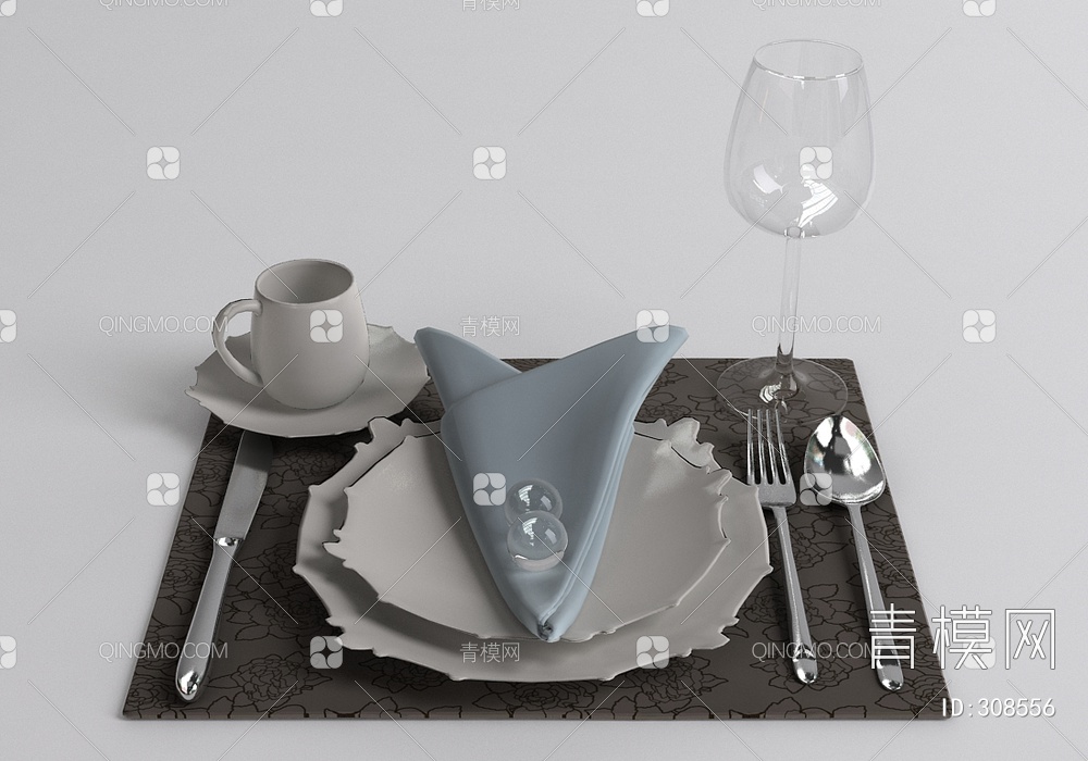 餐具3D模型下载【ID:308556】
