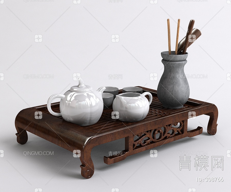茶具3D模型下载【ID:308766】