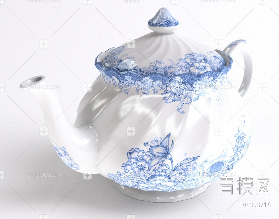 茶壶3D模型下载【ID:308716】