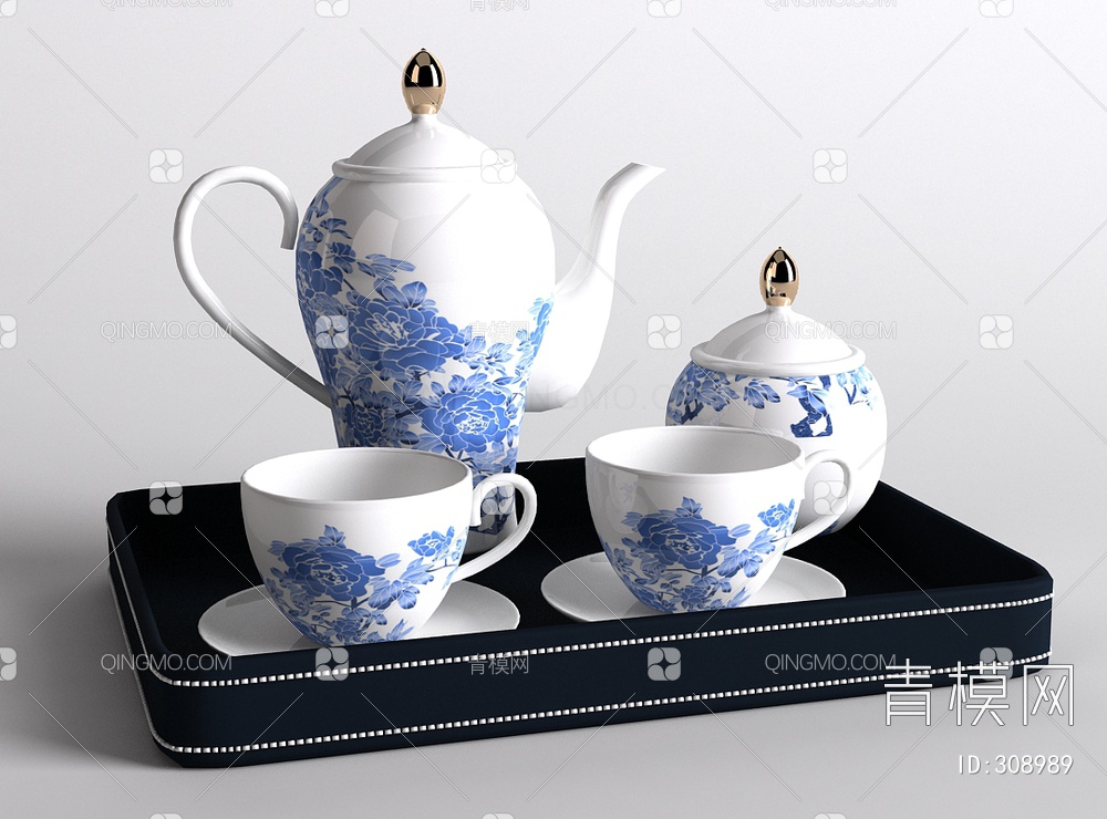 茶具3D模型下载【ID:308989】