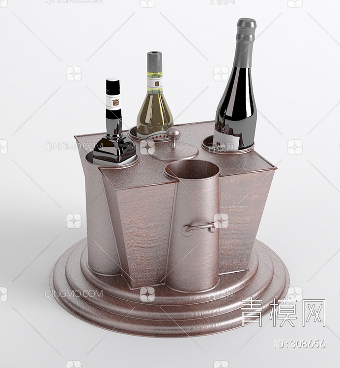 酒瓶3D模型下载【ID:308656】