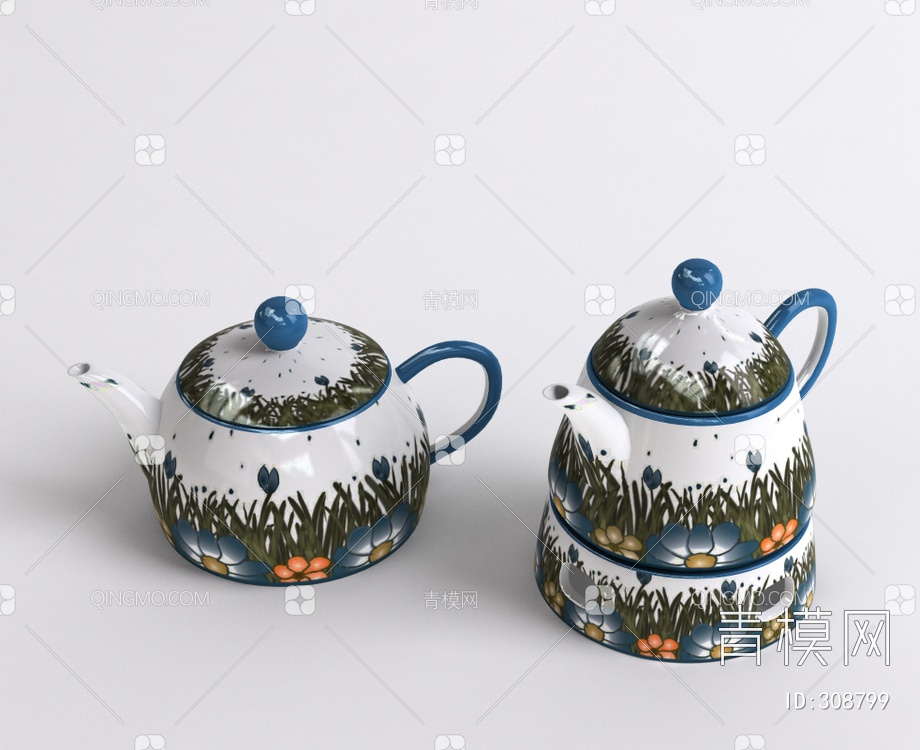茶具3D模型下载【ID:308799】