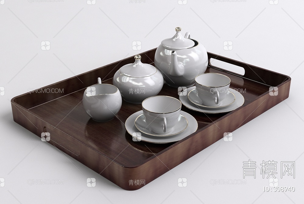 茶具3D模型下载【ID:308940】