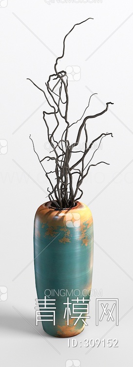 瓷器花瓶3D模型下载【ID:309152】