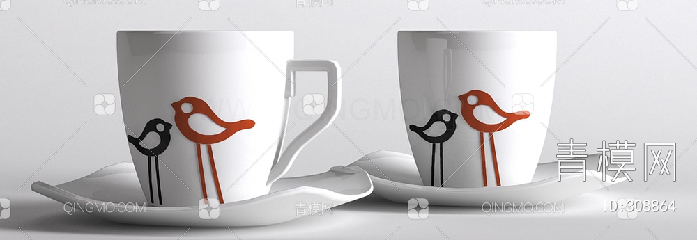 咖啡杯3D模型下载【ID:308864】