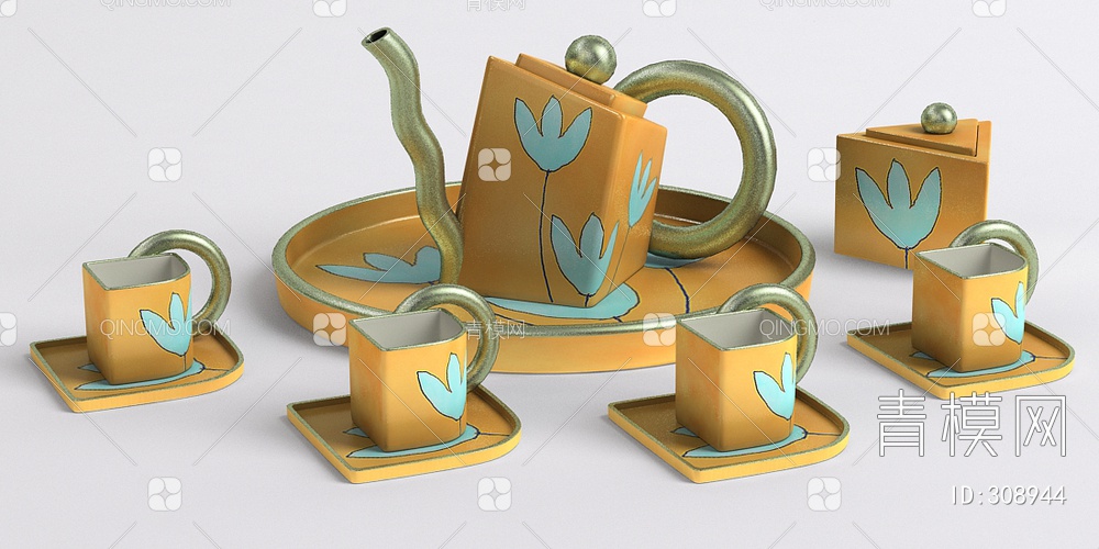 茶具3D模型下载【ID:308944】