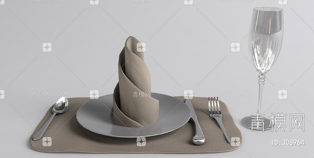 餐桌3D模型下载【ID:308964】