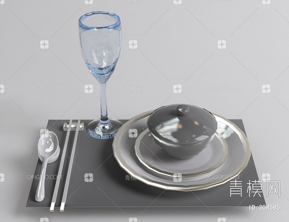 餐具3D模型下载【ID:308585】