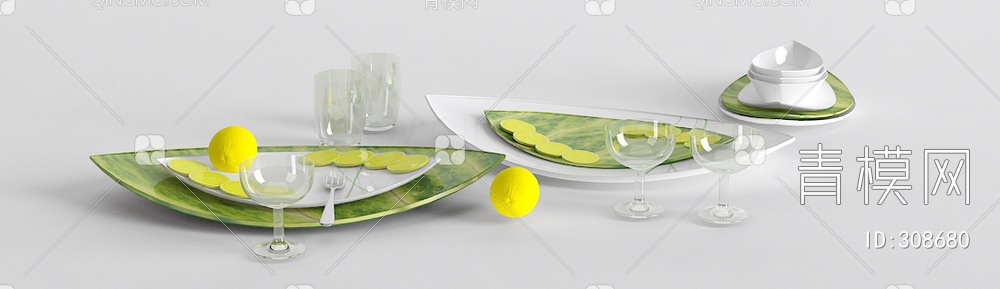 餐具3D模型下载【ID:308680】