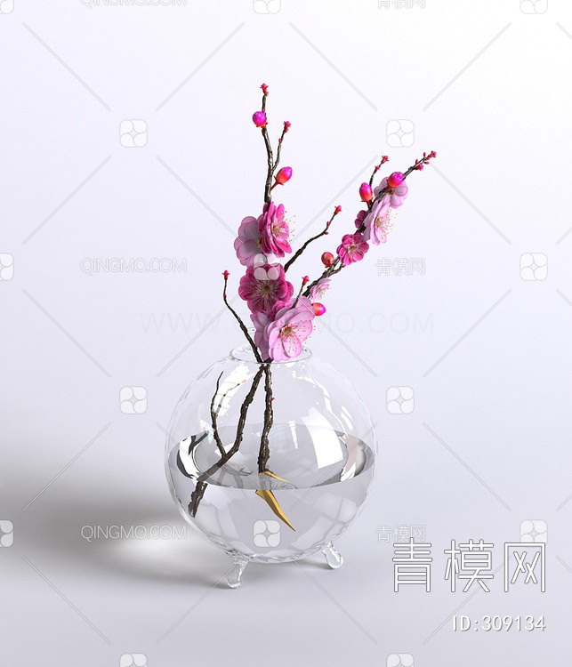 花瓶3D模型下载【ID:309134】