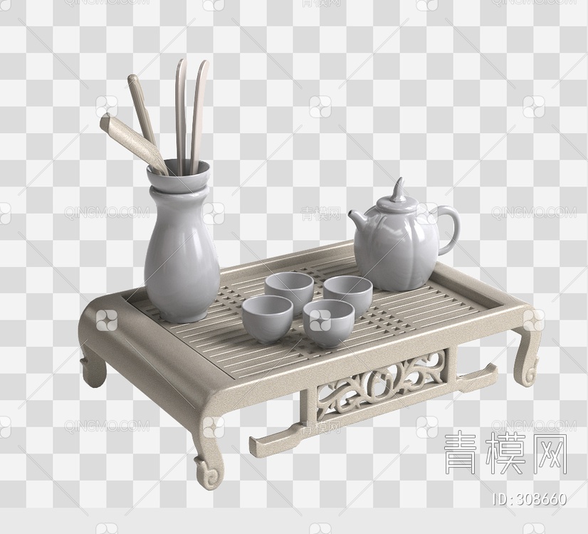 茶具3D模型下载【ID:308660】