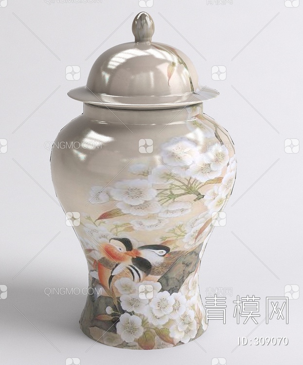 瓷器花瓶3D模型下载【ID:309070】