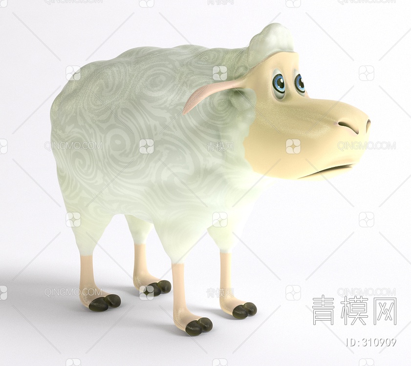 绵羊工艺摆件3D模型下载【ID:310909】