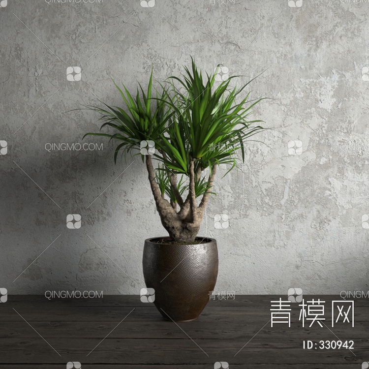 室内盆栽植物3D模型下载【ID:330942】