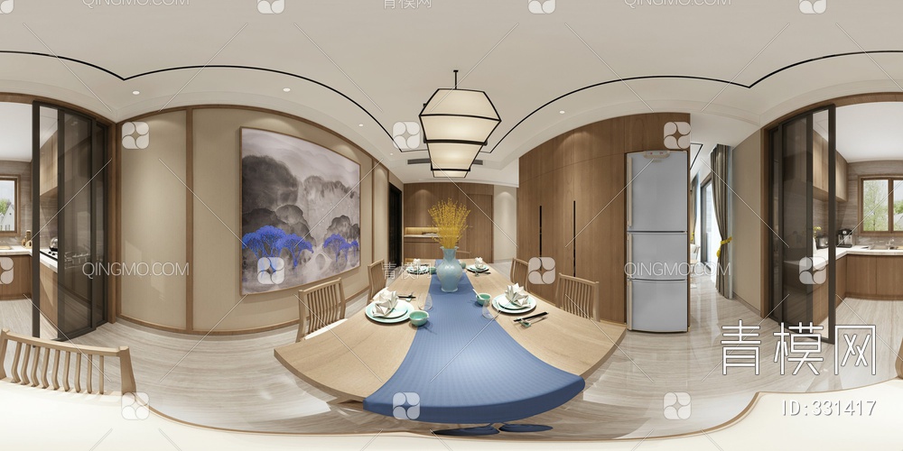 餐厅空间3D模型下载【ID:331417】