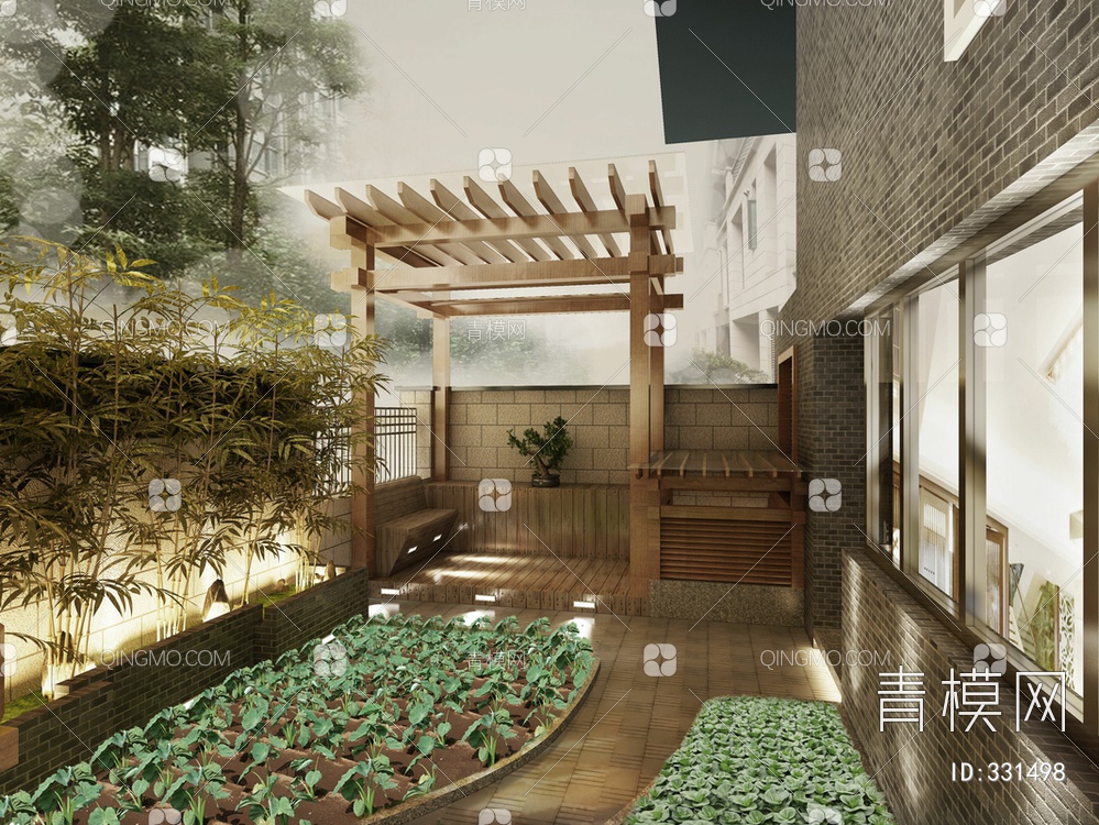 阳台花园3D模型下载【ID:331498】