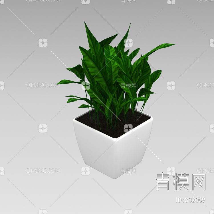 室内盆栽3D模型下载【ID:332009】