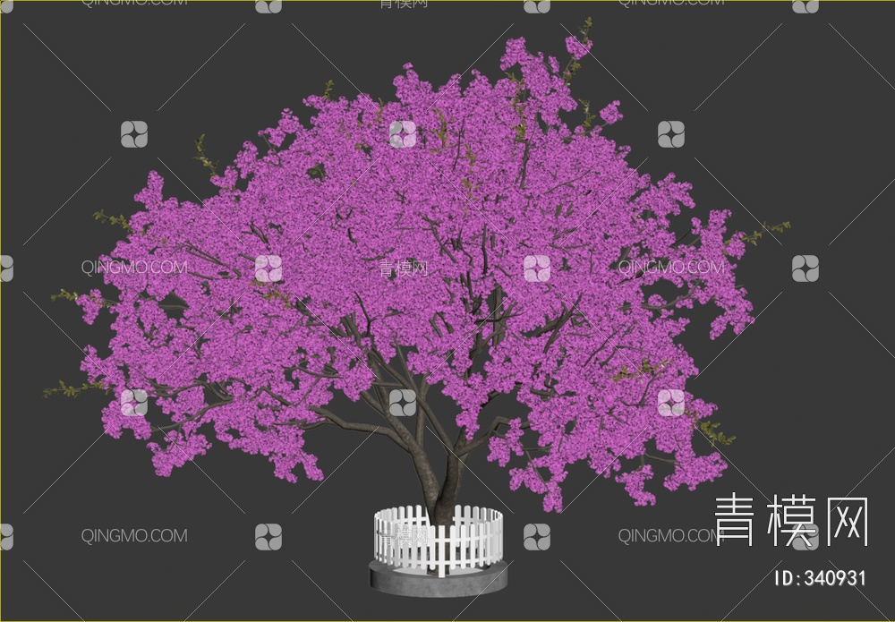 桃花树3D模型下载【ID:340931】