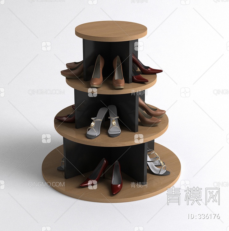 高跟鞋展示架3D模型下载【ID:336176】