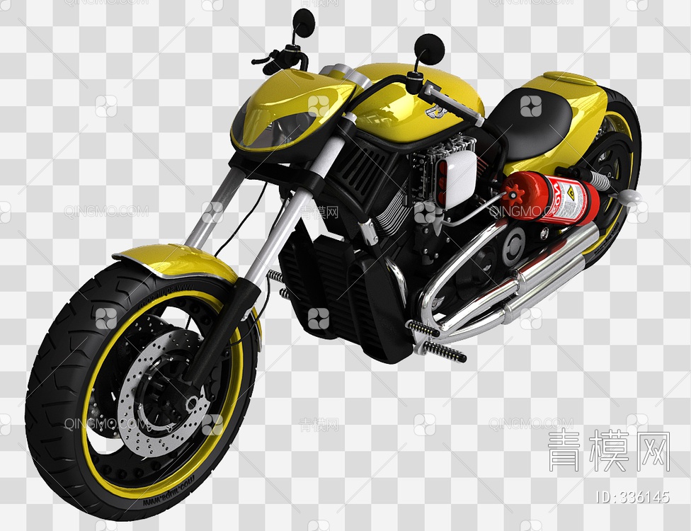 摩托车3D模型下载【ID:336145】