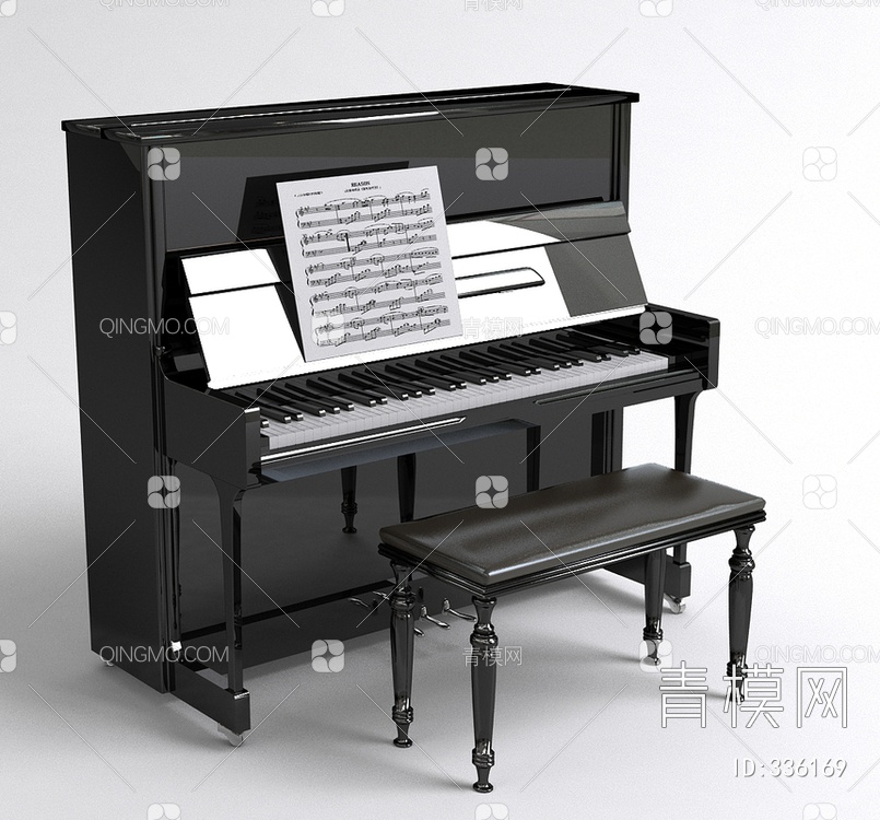 钢琴3D模型下载【ID:336169】