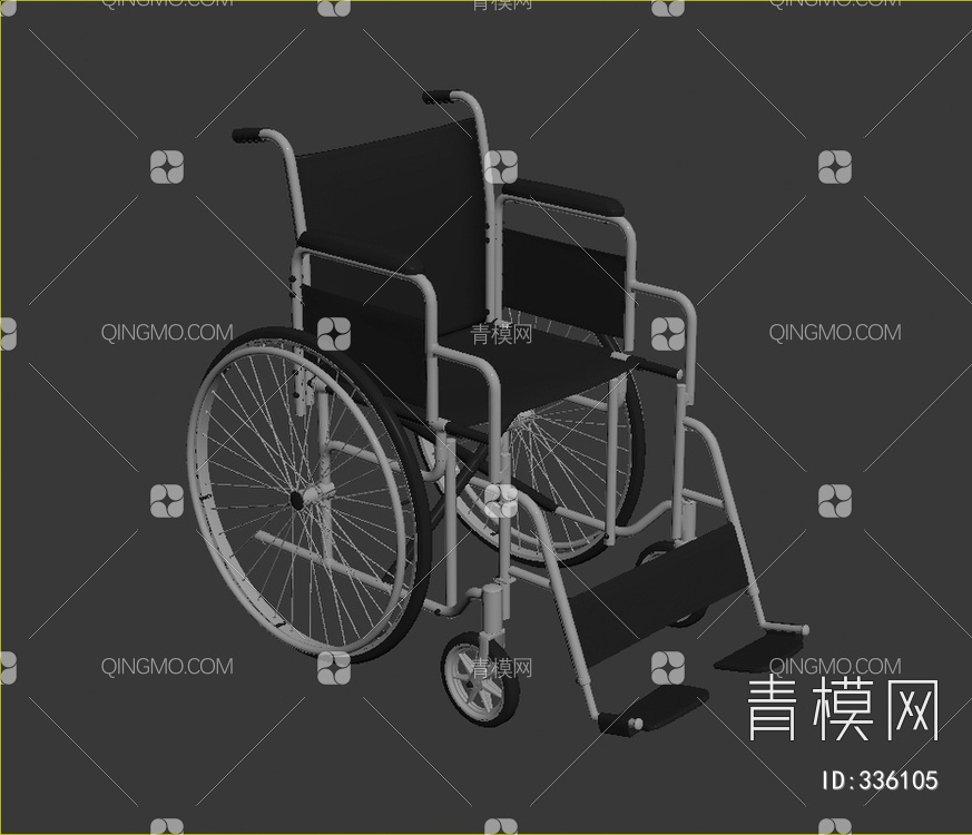 轮椅3D模型下载【ID:336105】