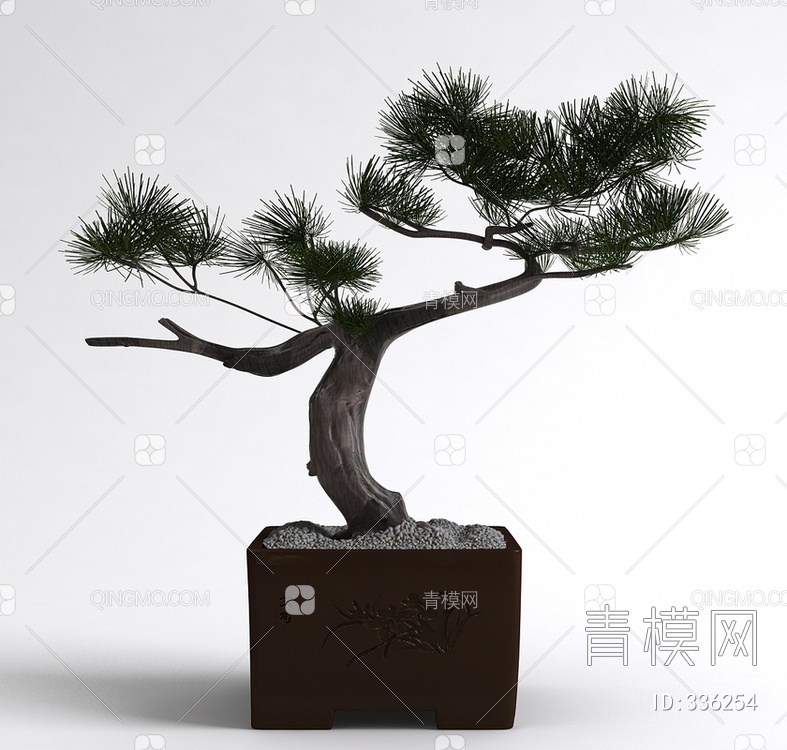 松树盆栽3D模型下载【ID:336254】