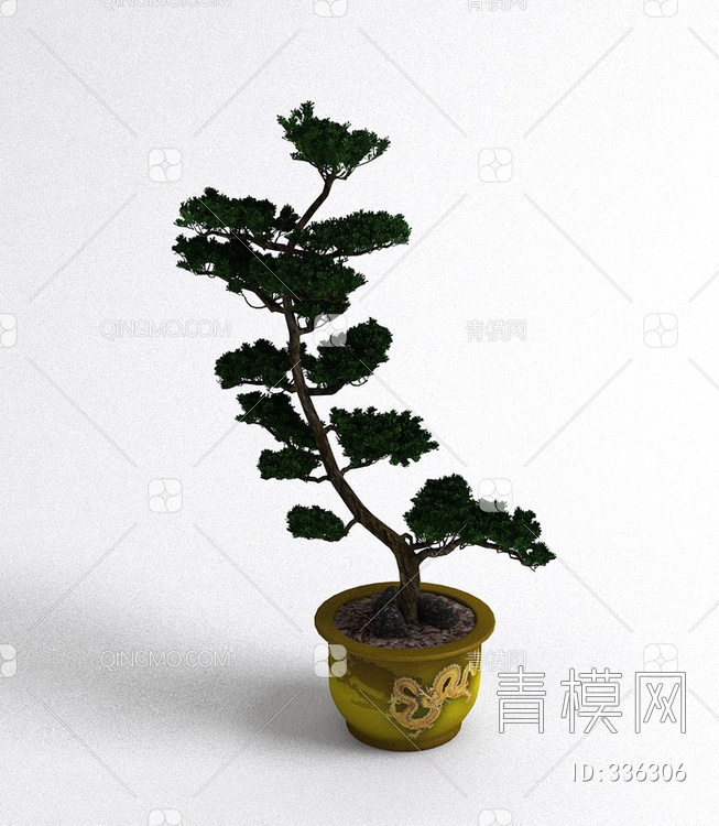 松树盆栽3D模型下载【ID:336306】