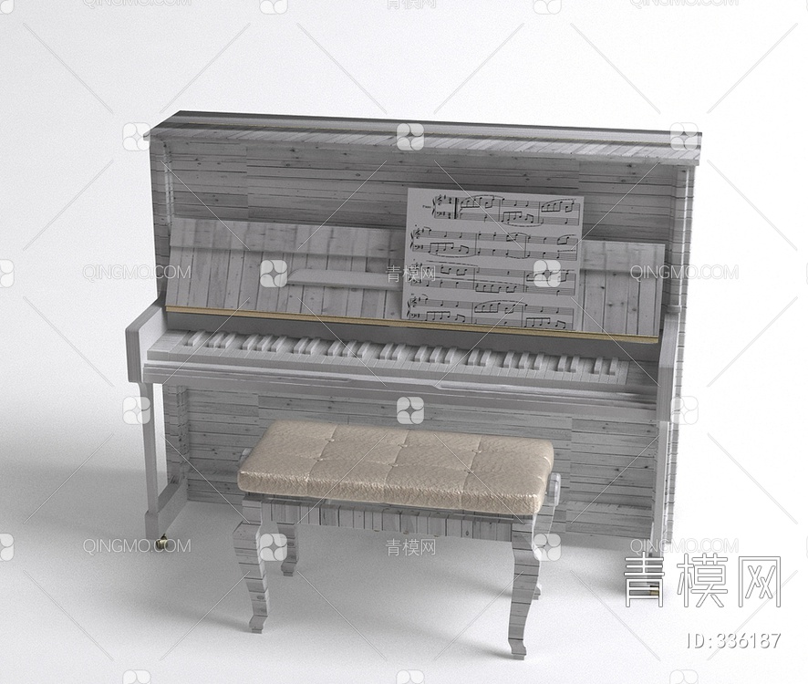 钢琴3D模型下载【ID:336187】