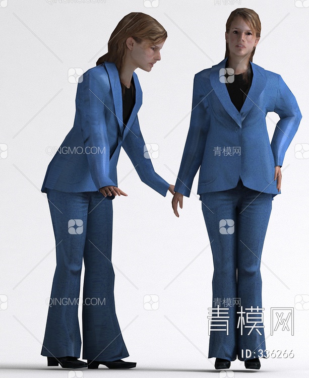 职业女人3D模型下载【ID:336266】