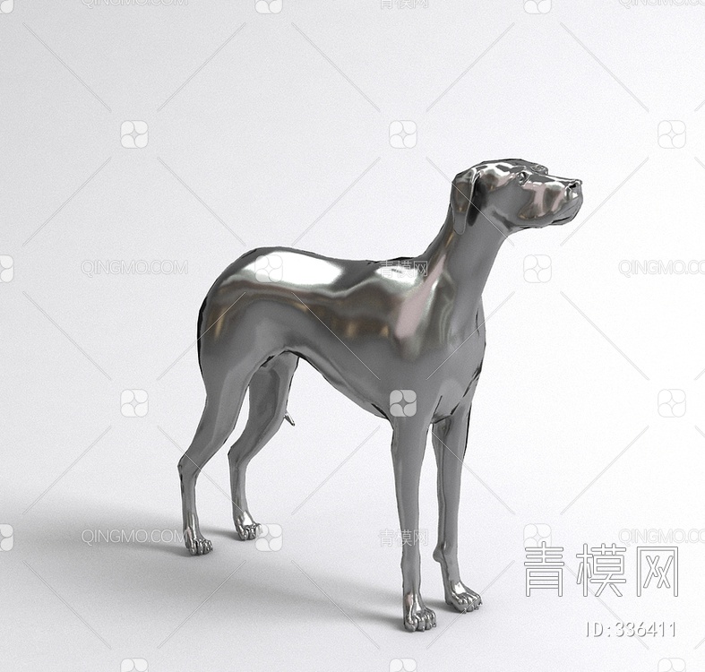 小狗雕塑3D模型下载【ID:336411】