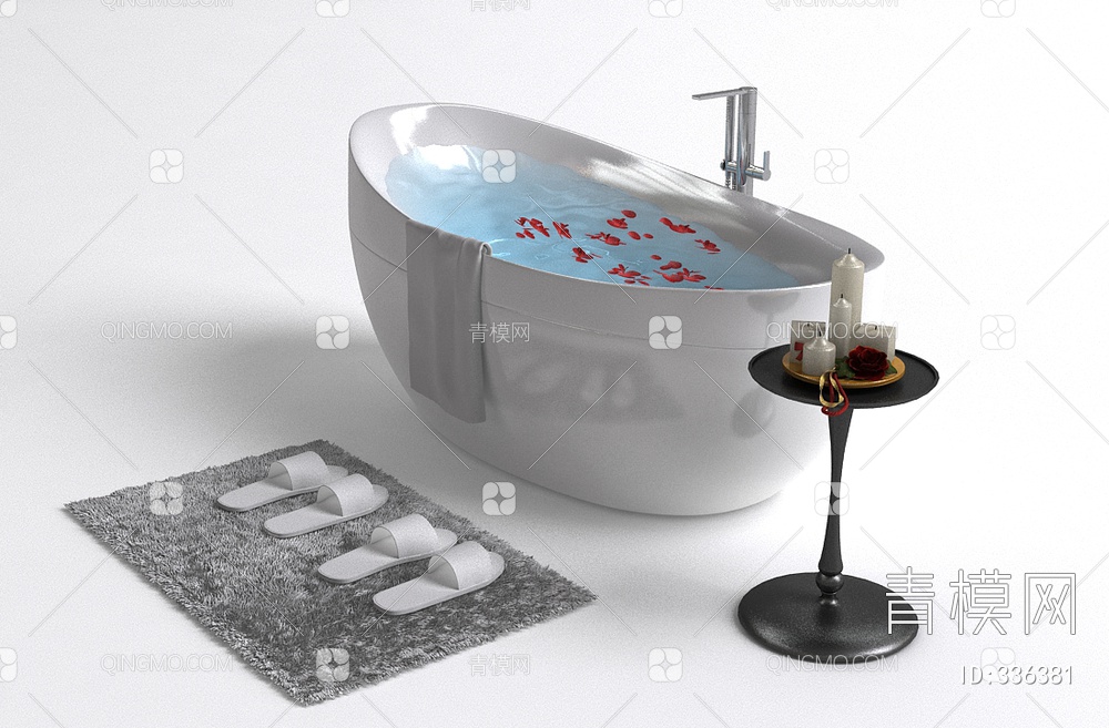 简美浴缸3D模型下载【ID:336381】